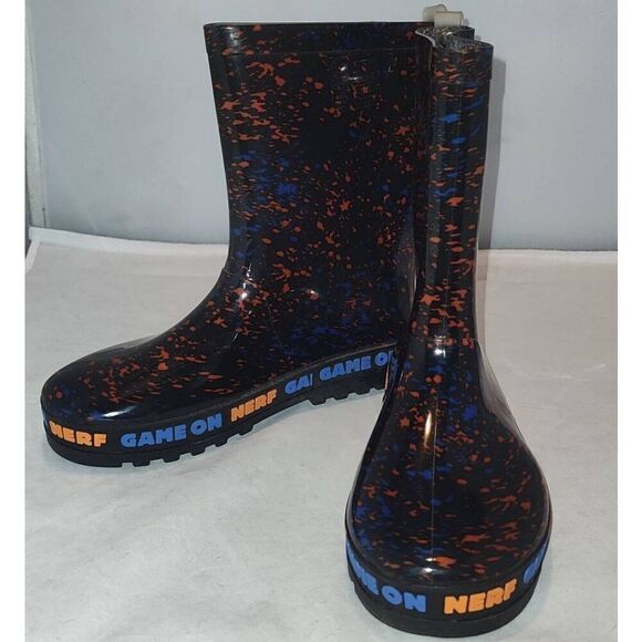 Nerf Splatter PVC Wellies Rain boots Size 2 - Picture 6 of 8